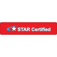 STAR Certified Self-Adhesive Labels - 24x5.25 - Apply these self-adhesive START Ceritified Labels on 24x30 Smog Check Station signs