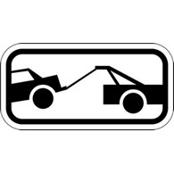 Federal R7-201A No Parking Tow-Away Symbol Signs - 12x6