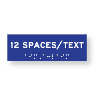 ADA Compliant Custom Room Name Signs - Tactile Text - Braille