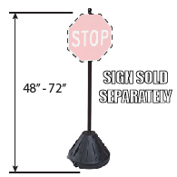 Portable Sign Post, Base, and Hardware