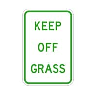 Keep Off Grass Sign - 12X18