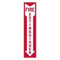 Label - Fire Extinguisher - 4x18 (Pack of 3) - Digitally printed on rugged vinyl using outdoor-rated inks - Buy Fire Extinguisher Labels from STOPSignsAndMore