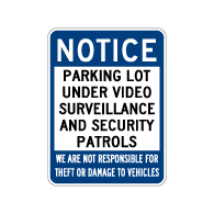 Parking Lot Under Video Surveillance And Security Patrol Sign - 18x24 - Security Parking Lot Signs Made with Reflective Rust-Free Heavy Gauge Durable Aluminum from STOPSignsAndMore