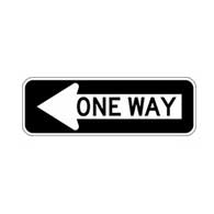 Reflective One Way Inside Left Arrow Signs for Sale- 24x8 size