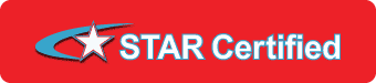 STAR Certified Self-Adhesive Labels - 24x5.25 - Apply these self-adhesive START Ceritified Labels on 24x30 Smog Check Station signs