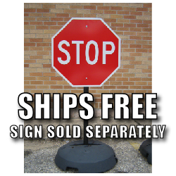 Portable Sign Post, Base, and Hardware