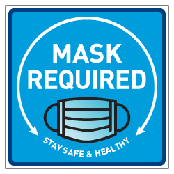 Window Decal - Face Mask Required - 8x8 (Pack of 3) - Buy Public Health Safety Signs And Coronavirus COVID-19 Window Stickers and Decals from STOPSignsandMore.com